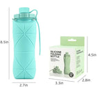 Portable Foldable Silicone Water Bottle (600ml)