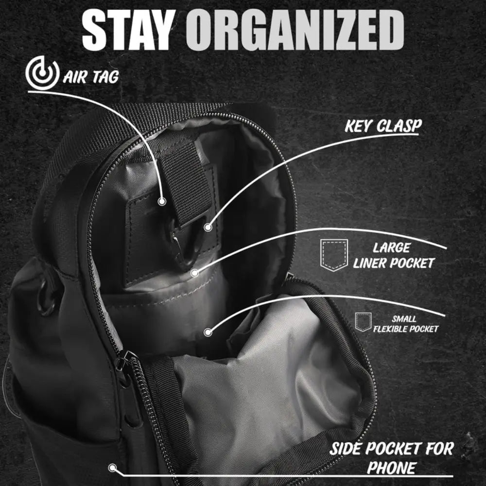 Magnetic Gym & Sports Sling Pouch (Without Bottle)