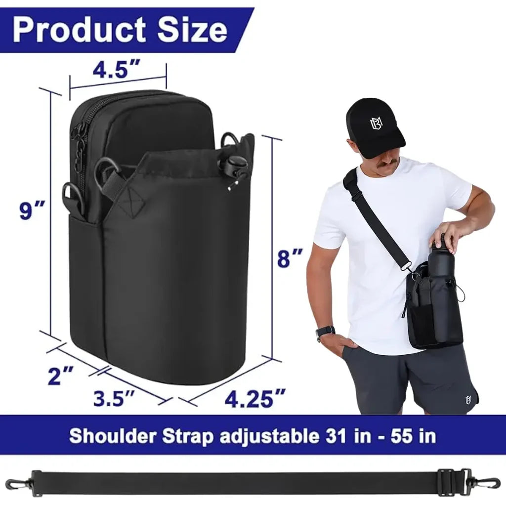 Magnetic Gym & Sports Sling Pouch (Without Bottle)