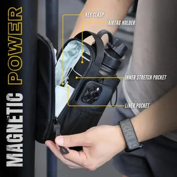 Magnetic Gym & Sports Sling Pouch (Without Bottle)