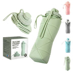 Portable Foldable Silicone Water Bottle (600ml)