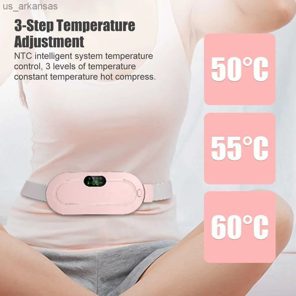 Digital Period Heating Pad & Vibrating Belt | Fast Menstrual Cramp Relief