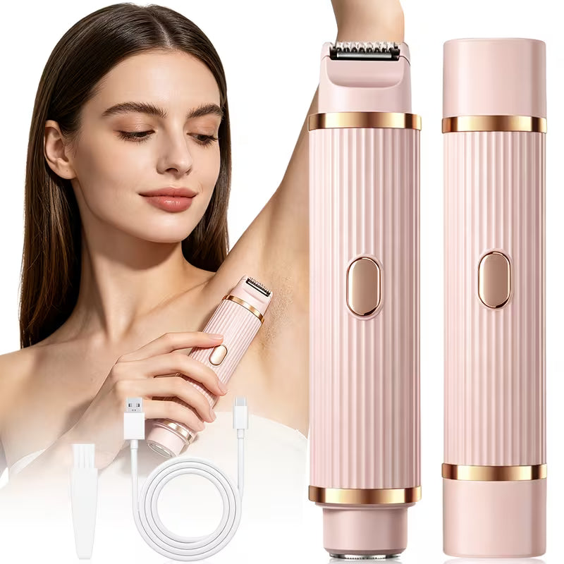 2-in-1 Portable Electric Shaver & Bikini Trimmer for Sensitive Areas