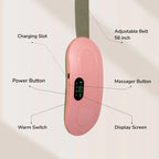 Digital Period Heating Pad & Vibrating Belt | Fast Menstrual Cramp Relief